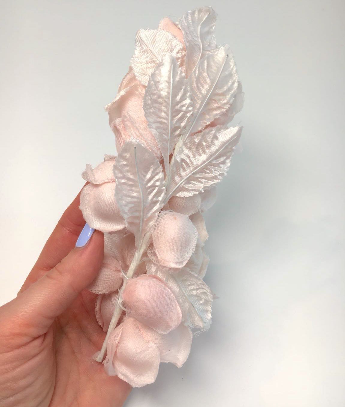 Wedding Dress SILK flower sash bridal accessory dusty pink millinery brooch - buklefabrics