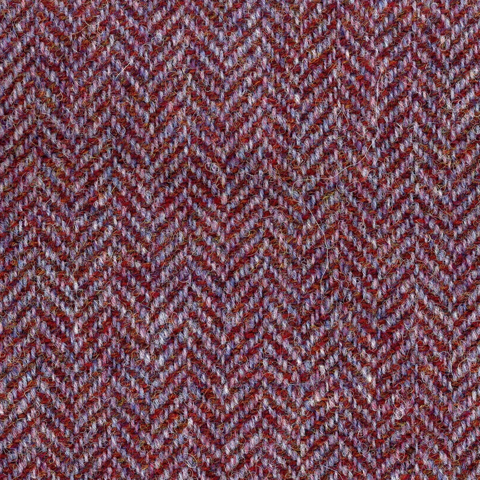 100% Wool tweed coat fabric wine purple herringbone jacket length 1.6 Yard - buklefabrics