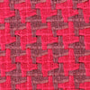 Large Houndstooth Boucle Tweed Fabric Raspberry Red and Mauve 1.6 yard - buklefabrics