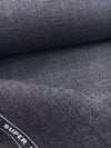 Fine WOOL suit fabric charcoal grey Super 120 dress making material - buklefabrics