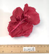 Millinery Red SILK Flower Brooch Wedding Dress Accessory Bridal Hair Pins - buklefabrics