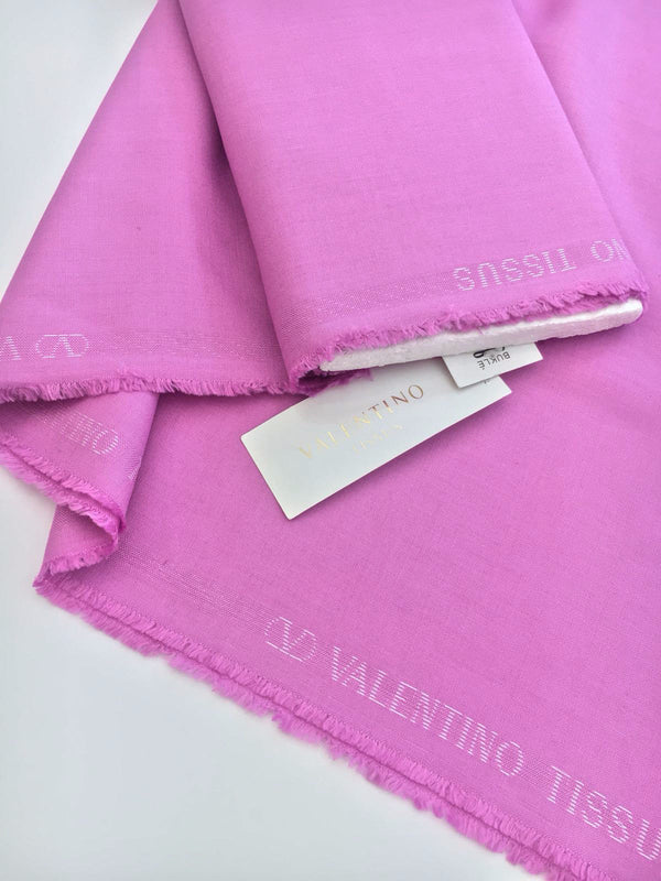 Lilac LINEN fabric VALENTINO pure flax lightweight sewing material - buklefabrics