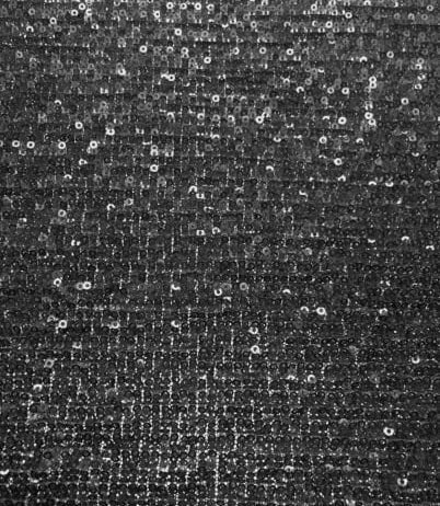 63" Sequins on Pleated Tulle Fabric in Royal Black - Novelty Prom Material - buklefabrics