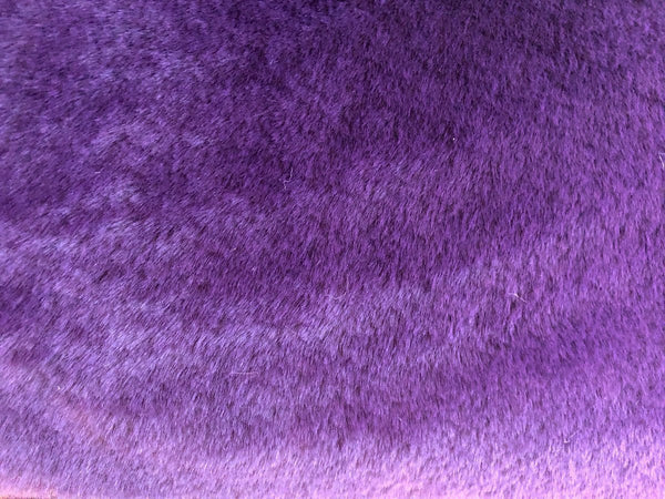 Purple premium quality faux fur fabric - buklefabrics