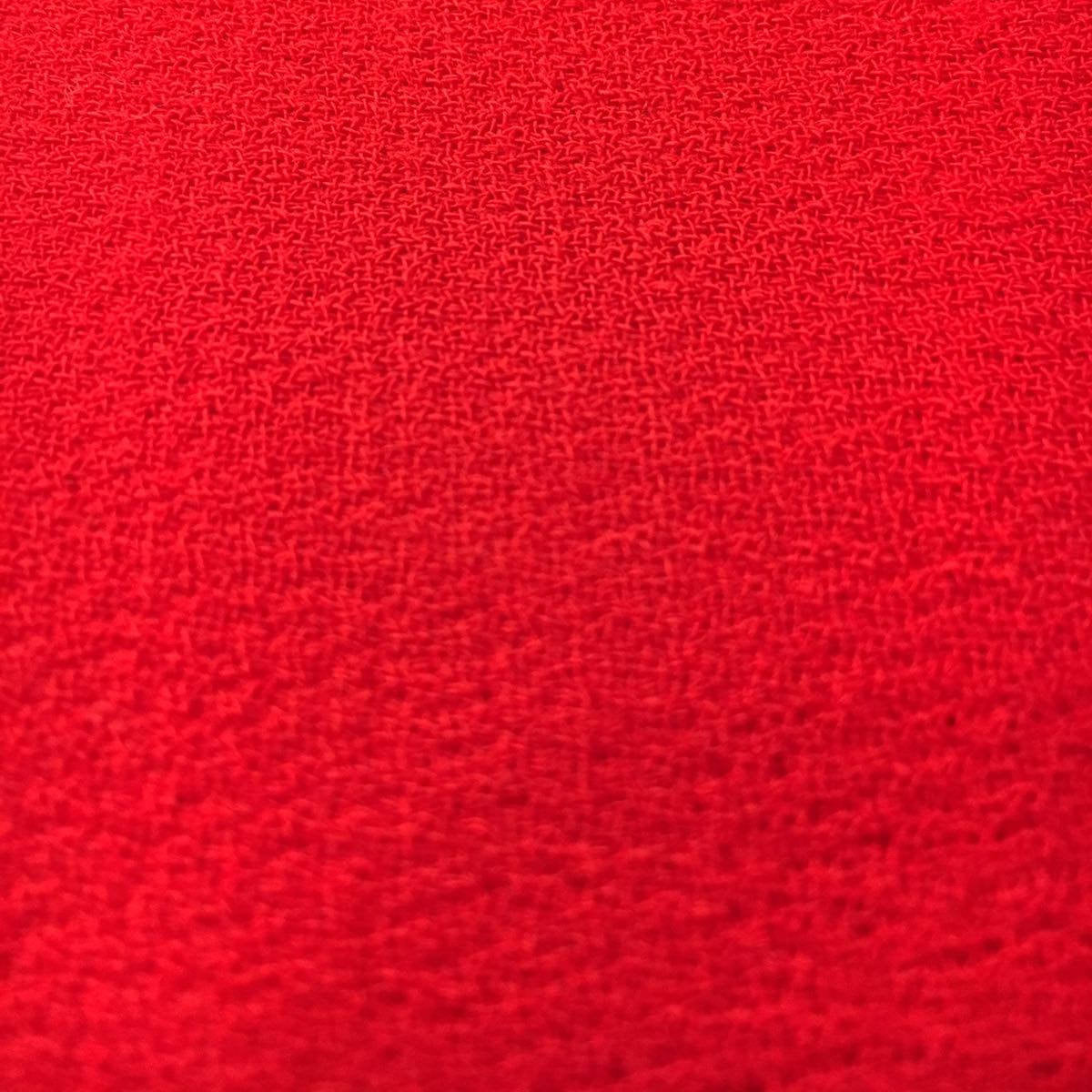 1.6 Yard pure Wool crepe fabric material in bright red - buklefabrics