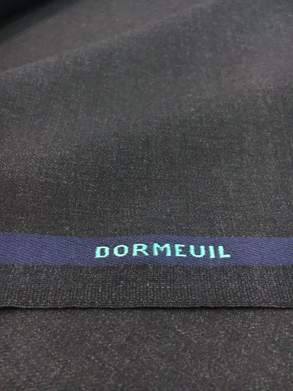 100% fine WOOL grey suit fabric by DORMEUIL - buklefabrics