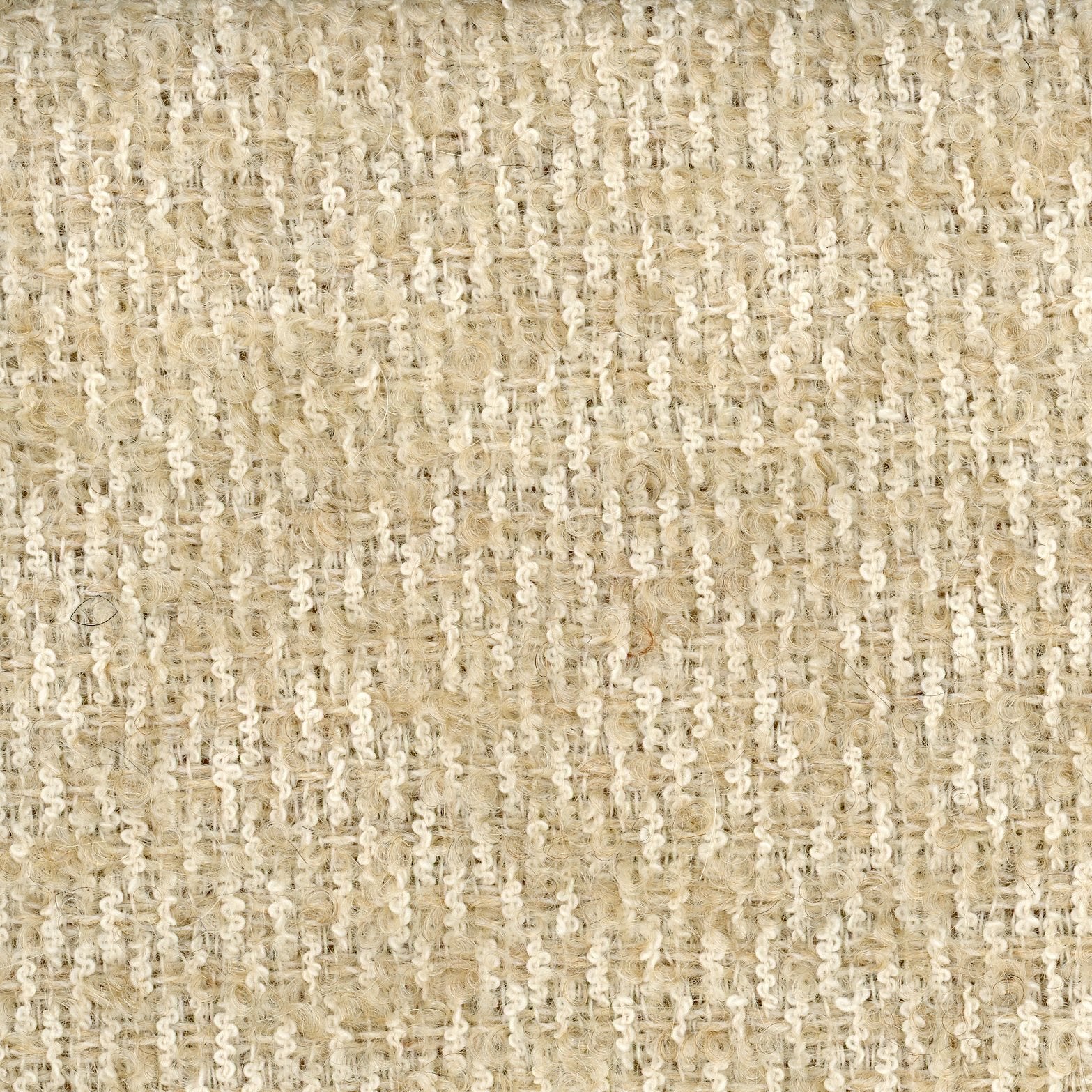 Boucle Tweed Fabric, Textured, Wool Mohair, Ivory Material, by the 1 1/2 yard - buklefabrics