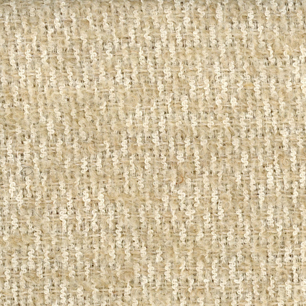 Boucle Tweed Fabric, Textured, Wool Mohair, Ivory Material, by the 1 1/2 yard - buklefabrics