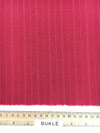 Stretchy lycra Wool fabric red with white pinstripe - buklefabrics