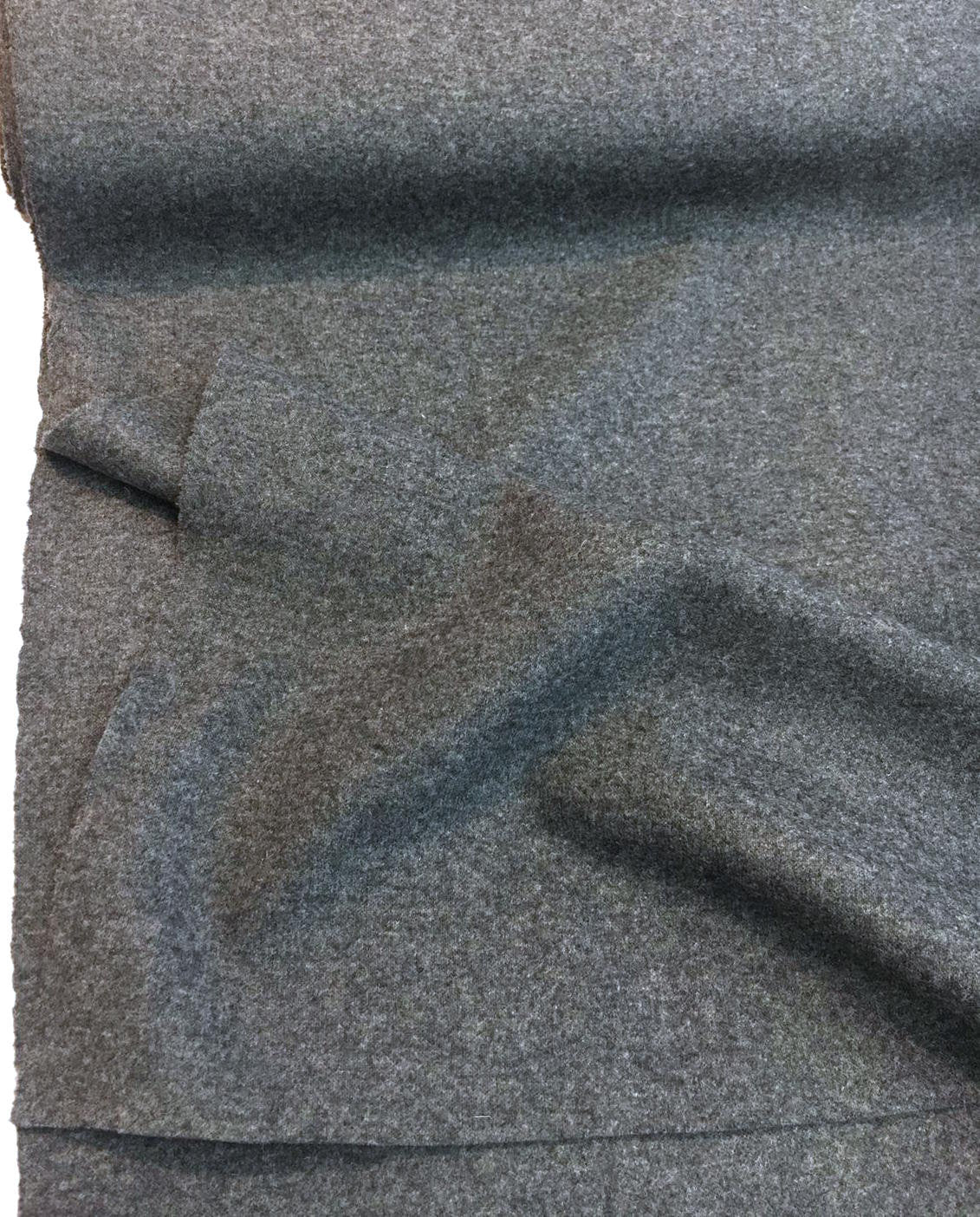 Coat Wool Fabric Grey Melton Material Italian Quality Winter Cloth - buklefabrics