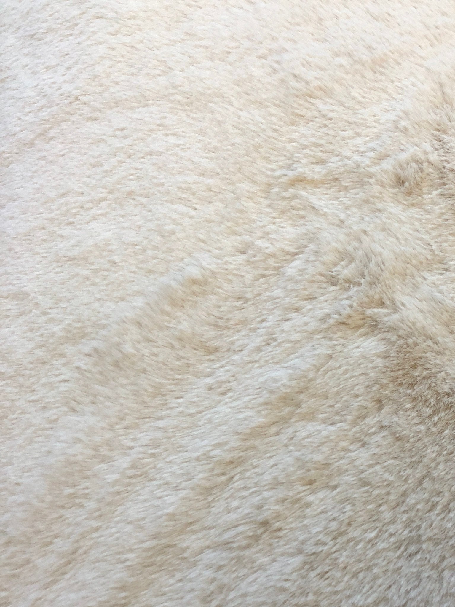 Luxury Faux Fur Fabric Cream Beige Premium Quality Material - buklefabrics