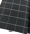 Check Fabric Black WOOL White Windowpane Suit Dress Material - buklefabrics