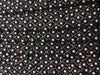 Black beaded 3d lace trim golden pearls and black Iridescent beads - buklefabrics