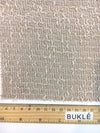 Boucle tweed fabric 100% cotton beige textured jacket material by 1.6 Yard - buklefabrics