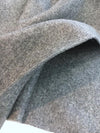 Coat Wool Fabric Grey Melton Material Italian Quality Winter Cloth - buklefabrics