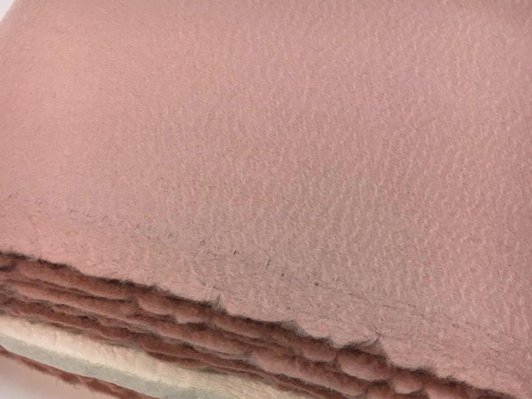 CASHMERE Wool fabric dusty rose pure wool winter coat material - buklefabrics