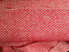 100% Wool Red Boucle Tweed Fabric Jacket Length REMNANT 1.37 Yard - buklefabrics