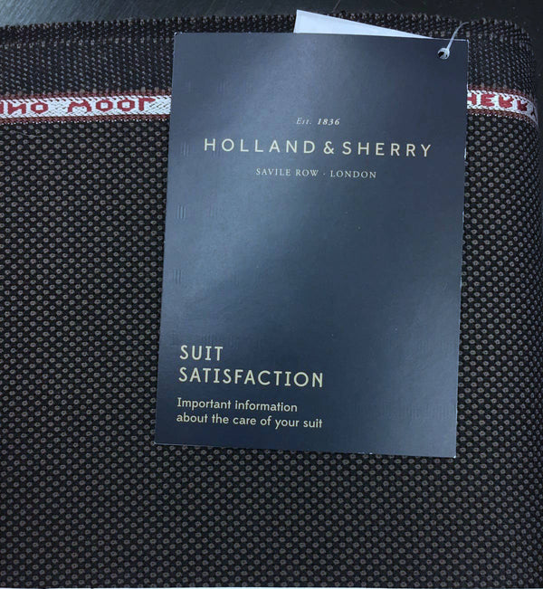 Pure Merino wool fabric by HOLLAND & SHERRY fine British material navy - buklefabrics