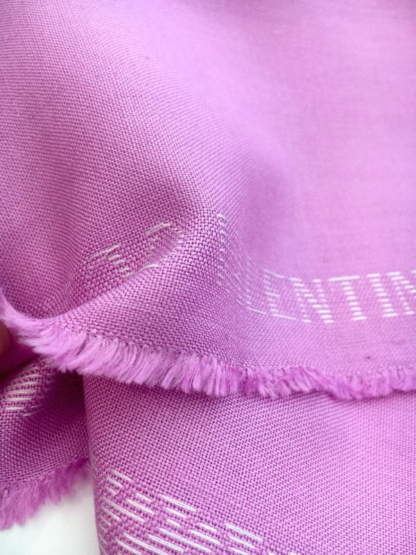 Lilac LINEN fabric VALENTINO pure flax lightweight sewing material - buklefabrics