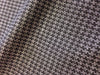 WOOL houndstooth fabric stretch black grey check jacket length 1.9 Yard - buklefabrics