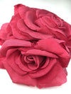 Millinery Red SILK Flower Brooch Wedding Dress Accessory Bridal Hair Pins - buklefabrics