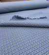 BOUCLE Tweed fabric blue COTTON material jacket length 1.4 Yard - buklefabrics