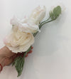 Silk Flower Sash Wedding Dress Accessory Brooch Millinery Hair Pin - buklefabrics