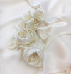 Wedding Dress Accessory Silk Corsage Flower Bridal Hair Pin Millinery Brooch - buklefabrics