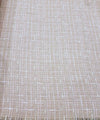 Boucle Tweed wool fabric in blush white check jacket length 1.5 yd - buklefabrics