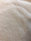 Luxury Faux Fur Fabric Cream Beige Premium Quality Material - buklefabrics