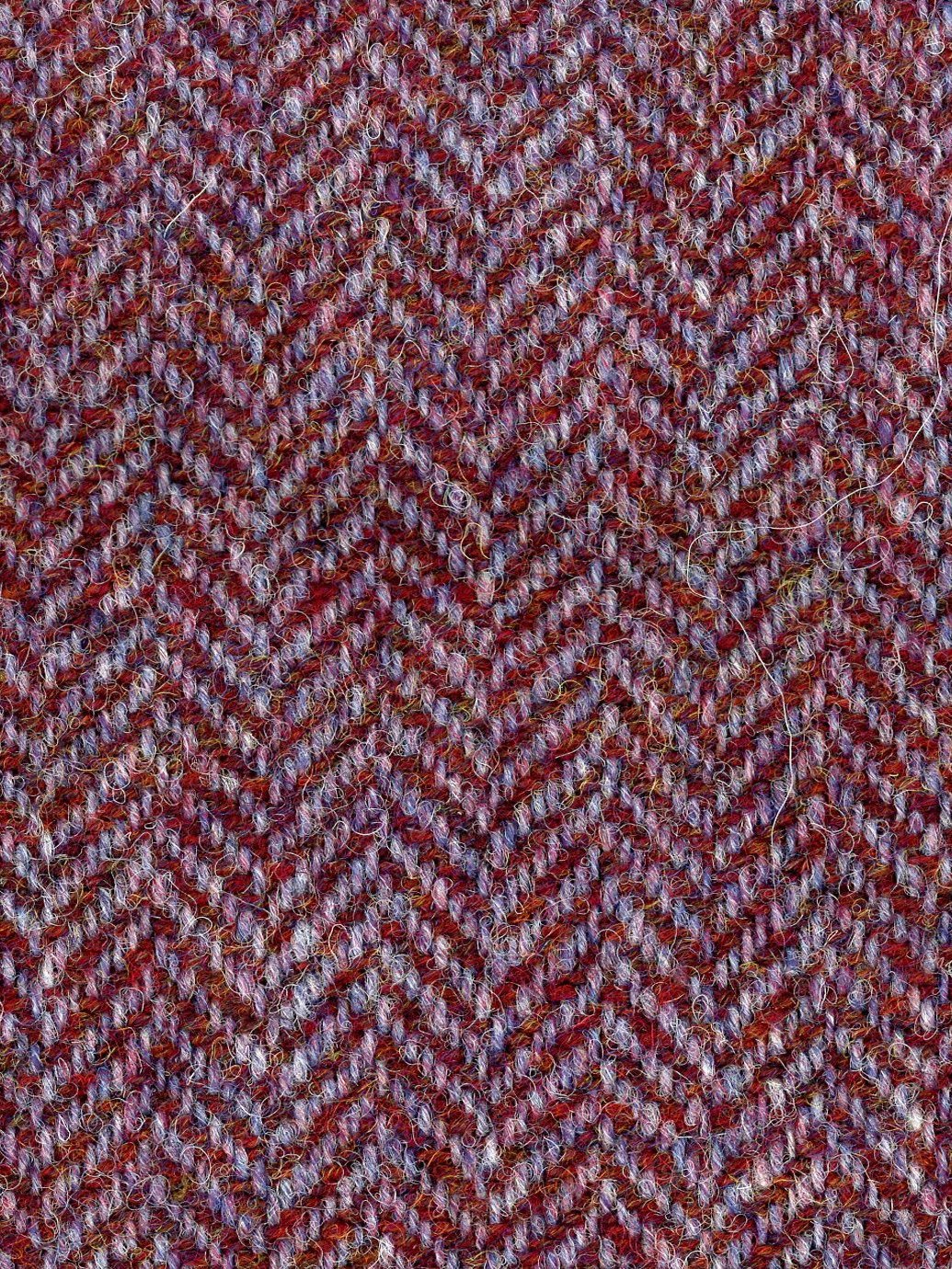 100% Wool tweed coat fabric wine purple herringbone jacket length 1.6 Yard - buklefabrics