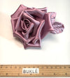 Silk rose flower dusty pink bridal brooch boutonniere - buklefabrics