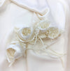 Wedding Dress Accessory Silk Corsage Flower Bridal Hair Pin Millinery Brooch - buklefabrics