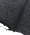 Black BOUCLE Tweed fabric 100% Wool jacket coat material - buklefabrics