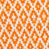 BOUCLE Tweed Diamond Fabric White Orange with Iridescent Lurex 1.6 Yard - buklefabrics