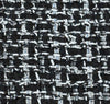 Elegant Black & White Boucle Tweed Fabric Silk and Lurex 1.6yd - buklefabrics