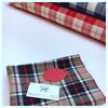 Plaid Check Fabric, COTTON Material in Blue White, Tartan Check Pattern, Italian Quality Cloth for Sewing - buklefabrics