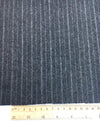 Wool Flannel Fabric Grey Stripe Suit Material - buklefabrics