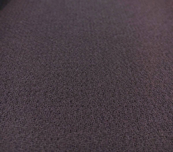 100% Wool DOUBLE crepe fabric plum purple suit dress material - buklefabrics