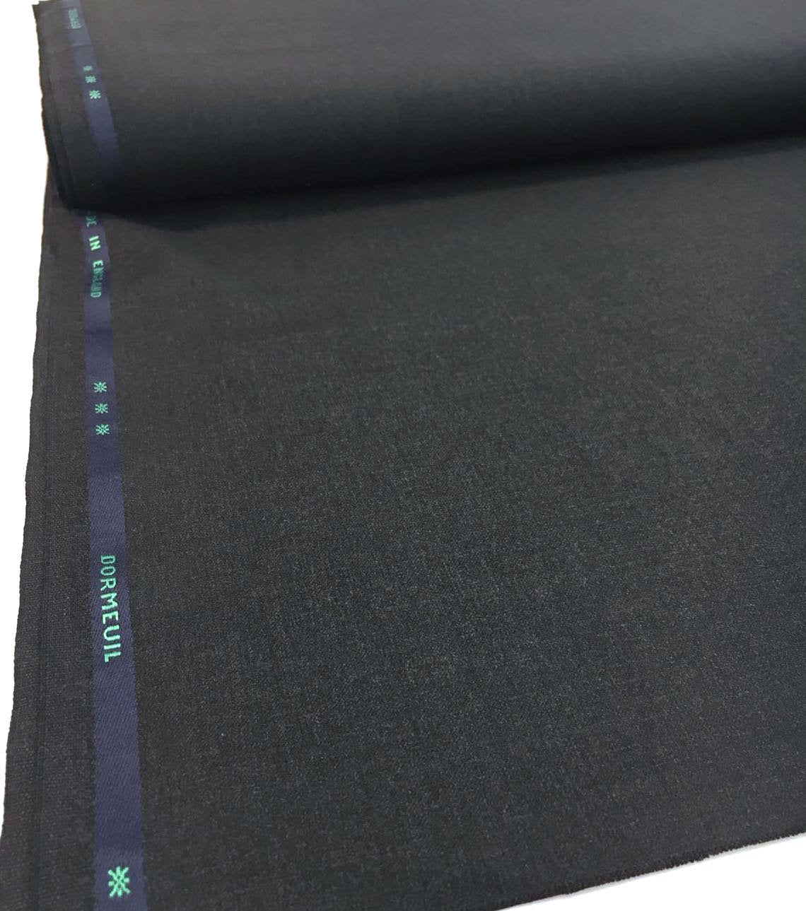 100% fine WOOL grey suit fabric by DORMEUIL - buklefabrics