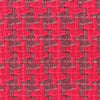 Large Houndstooth Boucle Tweed Fabric Raspberry Red and Mauve 1.6 yard - buklefabrics