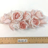 Wedding Dress SILK flower sash bridal accessory dusty pink millinery brooch - buklefabrics