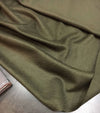 100% CASHMERE Wool Fabric Moss Green Italian Jacket Coat Material - buklefabrics