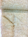 Boucle Tweed Fabric, Textured, Wool Mohair, Ivory Material, by the 1 1/2 yard - buklefabrics