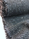 Sequin Boucle Tweed Fabric Iridescent Black - buklefabrics