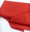 Natural 100% LINEN Fabric Bright Red Flax Material - buklefabrics