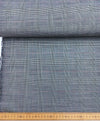 Wool suiting fabric grey plaid prince of Wales check houndstooth stretch material - buklefabrics