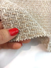 Boucle tweed fabric 100% cotton beige textured jacket material by 1.6 Yard - buklefabrics