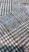 Winter Coat Wool Fabric STRETCH Plaid Check Prince of Wales Houndstooth - buklefabrics