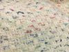 BOUCLE Tweed wool fabric white with multicolour yarn - buklefabrics